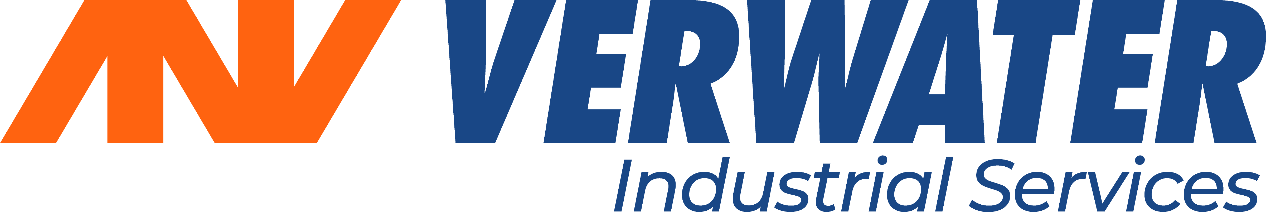 Verwater logo ind.ser. oranje blauw